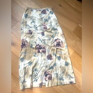Vintage 90s ballinger gold maxi skirt